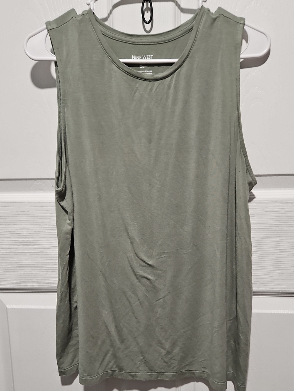 Nine West Sage Green Sleeveless Tank Top